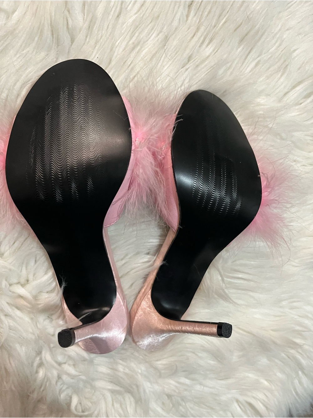 Pink Fluffy Pleaser Heel BRAND NEW - Picture 5 of 7